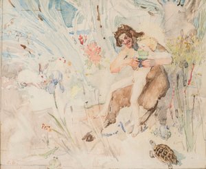 パン、1895年頃（水彩画 作： John Duncan