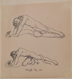 Strangle thy sins（ペン＆インク 作： John Duncan