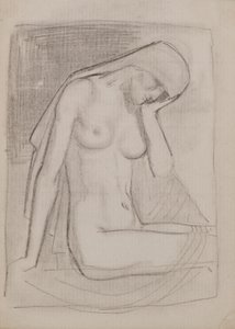 無題 [女性のヌード] (鉛筆) 作： John Duncan