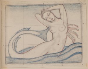 無題[マーメイド]（鉛筆） 作： John Duncan