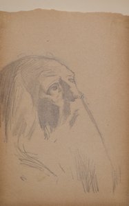 無題[老人]（鉛筆） 作： John Duncan