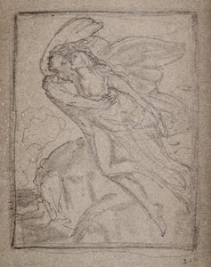 無題 [二人の天使] (鉛筆) 作： John Duncan