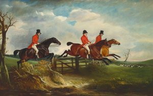 1827年のクオーンとの従者」 作： John E. Ferneley
