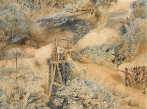 1809年4月、西インド第3連隊が橋頭堡でフランス軍に砲撃（イル・ド・カブレまたはテール・ダン・オーにて