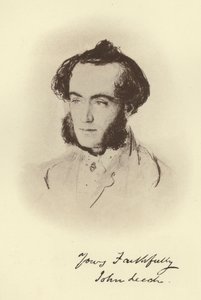 John Leech（モノクロ写真 作： John Everett (after) Millais