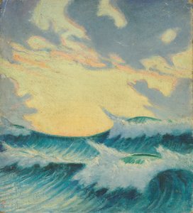 海景、19世紀後半から20世紀半ば（キャンバスに油彩） 作： John Everett