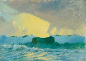 海景、19世紀後半から20世紀半ば（紙に油彩） 作： John Everett