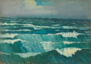 海景、19世紀後半から20世紀半ば（紙に油彩） 作： John Everett