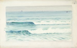 海景、19世紀後半から20世紀半ば（紙に油彩） 作： John Everett