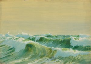 海景、19世紀後半から20世紀半ば（紙に油彩） 作： John Everett