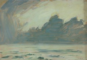 海景、19世紀後半から20世紀半ば（紙に油彩） 作： John Everett