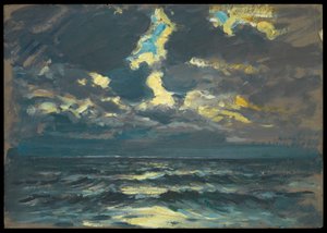 海景、19世紀後半から20世紀半ば（紙に油彩） 作： John Everett