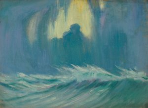 海景、19世紀後半から20世紀半ば（紙に油彩） 作： John Everett