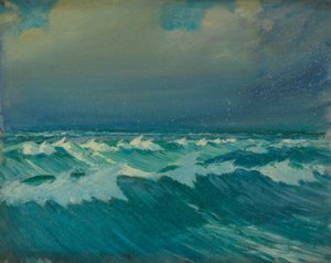 海景、19世紀後半から20世紀半ば（紙に油彩） 作： John Everett