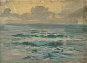 海景、19世紀後半から20世紀半ば（紙に油彩） 作： John Everett
