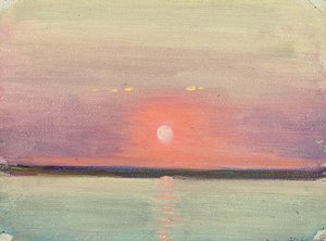海景、20世紀初頭から半ば（油彩、紙） 作： John Everett