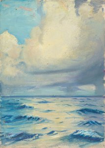 海景、19世紀後半から20世紀半ば（紙に油彩） 作： John Everett