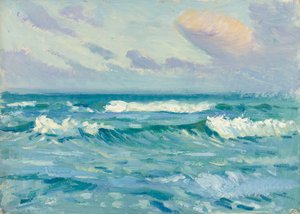 海景、19世紀後半から20世紀半ば（紙に油彩） 作： John Everett