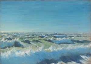 海景、19世紀後半から20世紀半ば（紙に油彩） 作： John Everett