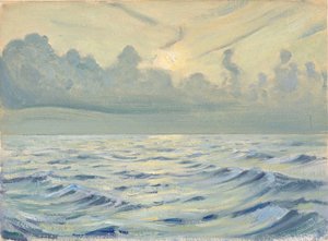 海景、19世紀後半から20世紀半ば（紙に油彩） 作： John Everett