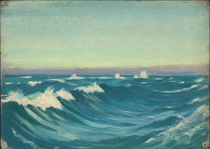 海景、19世紀後半から20世紀半ば（紙に油彩） 作： John Everett