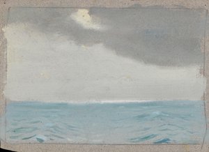 海景、19世紀後半から20世紀半ば（紙に油彩） 作： John Everett