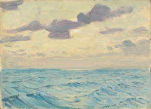 海景、19世紀後半から20世紀半ば（紙に油彩） 作： John Everett
