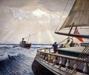 1899年12月から4月にかけて、ロンドン（イギリス）とシドニー（オーストラリア）間を航行した「イキケ号」とタグ船「ウォーリア号