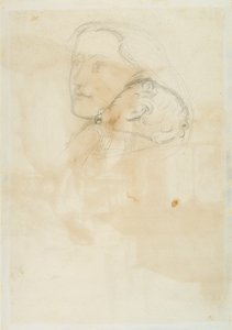 承認、1853年（織り紙にペンと茶色のインク） 作： John Everett Millais