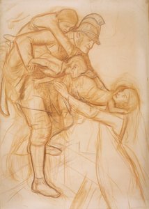 「レスキュー」の漫画、1855年頃 作： John Everett Millais