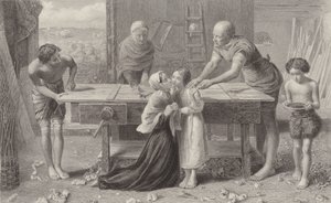 両親の家のキリスト 作： John Everett Millais
