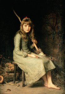 シンデレラ、1881 作： John Everett Millais