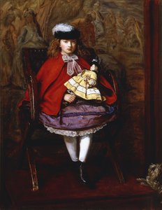 ジョンノーブルの娘、リリー、1864年 作： John Everett Millais