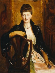 アーティストの娘、1887年のアリスソフィアキャロラインスチュアートウォートリーの肖像