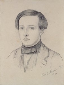 チャールズ・オールストン・コリンズの肖像（1850年 作： John Everett Millais
