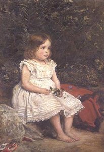 Evelyn Leesの肖像 作： John Everett Millais