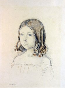 メアリー・ガートルード・ホームズの肖像 作： John Everett Millais