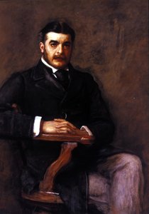 アーサー・シーモア・サリバン卿（1842 - 1900）。J.E.ミレイによる絵画。ナショナル・ポートレート・ギャラリー（ロンドン）。 作： John Everett Millais