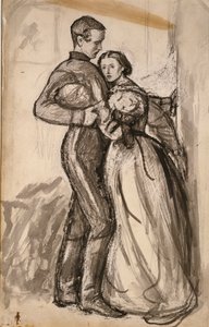 「The Black Brunswicker」の習作、1859 年