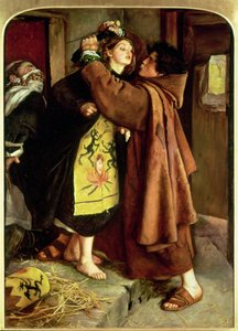 異端者の脱出、1559、1857 作： John Everett Millais
