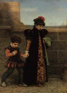 聖テレサの少女時代」（油彩・キャンバス 作： John Everett Millais