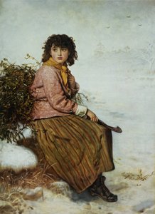 ヤドリギの採集者、1894 作： John Everett Millais