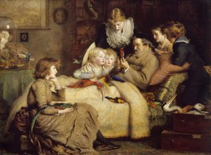 鳥類学者 作： John Everett Millais