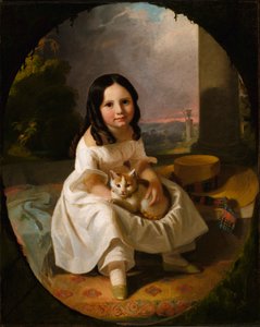 メアリー・エリザベス・フランシス（画家の娘） 1840年頃 作： John F. Francis