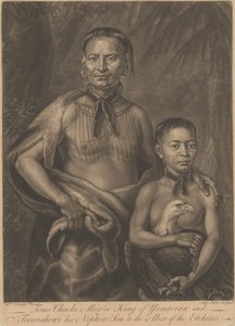 トモ・チャチ・ミコ、またはヤマクラウの王とトゥーアナホウィ[原文のまま]、彼の甥 作： John Faber the younger