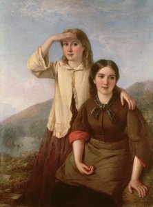 牛をトウモロコシに入れる、1868 作： John Faed