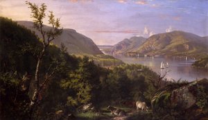 ウエストポイントからのハイランドの眺め、1862 作： John Ferguson Weir