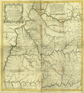 ケンタッキーの地図...、ヘンリーD.パーセルによって彫刻、T。ルークによって印刷、フィラデルフィア、1784