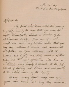 1819年12月24日のジョン・フラックスマンからの手紙1904 作： John Flaxman