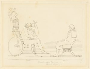 アキレスとパトロクロス 作： John Flaxman